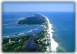 Arial View of Cape San Blas, FL! BEAUTIFUL!