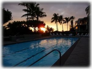 Perfect Sunset From Pool