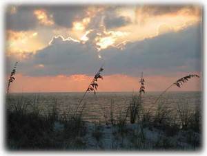 Sunset over the dunes!
