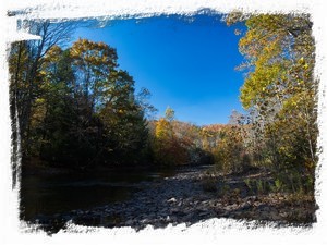 Downstream view from the same spot (private!)